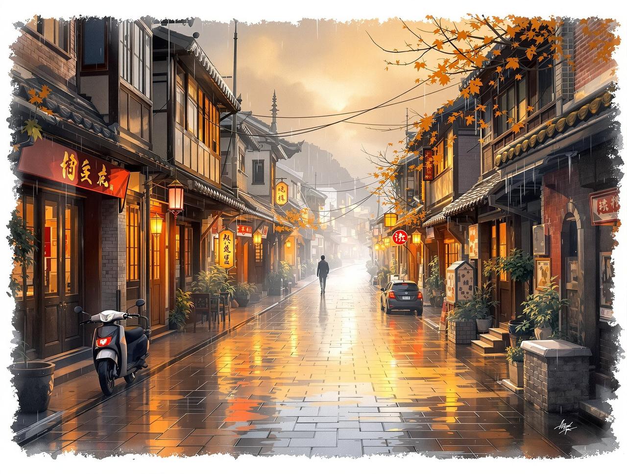 漫剧在线观看作品《老街的雨》- 年代记忆题材短剧